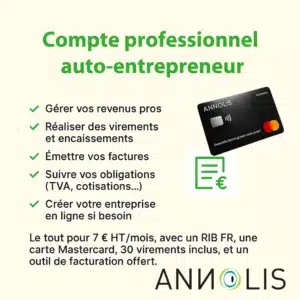 compte auto-entrepreneur Différence entre compte personnel et compte professionnel